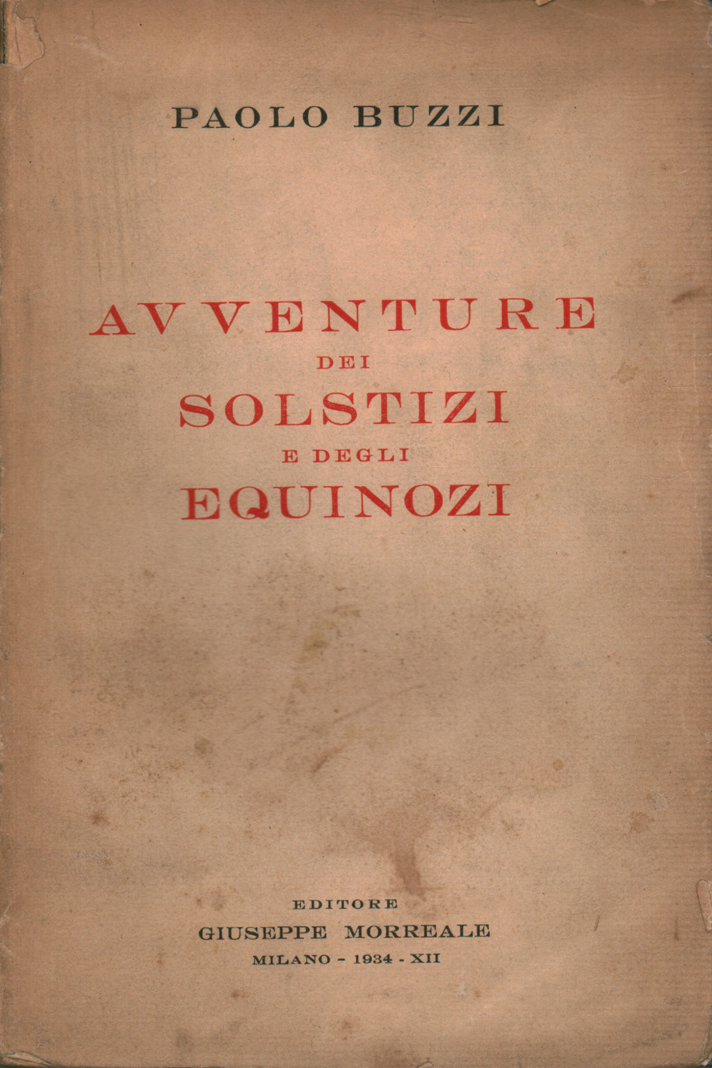 Adventures of the solstices and of the equinoxes, s.a.