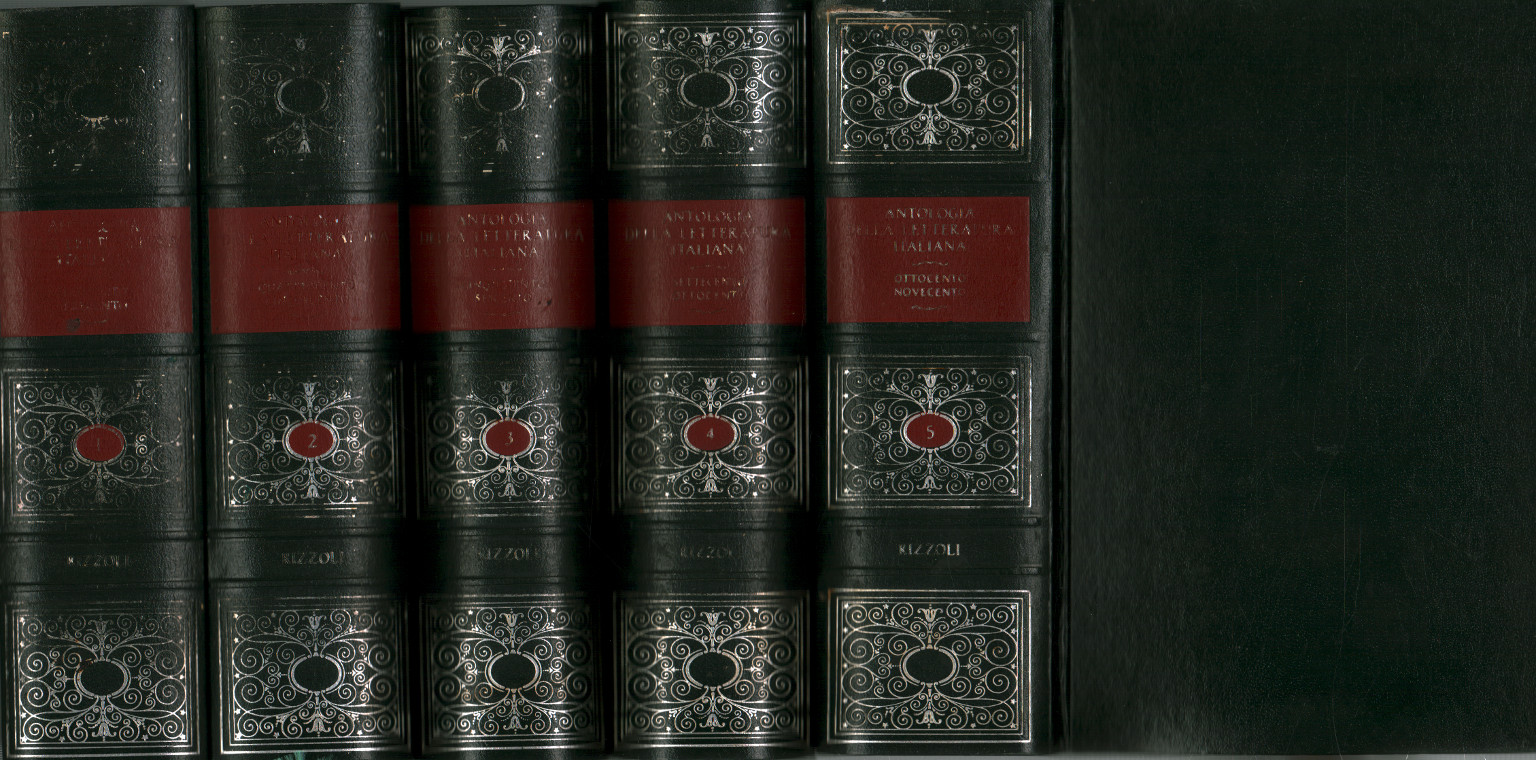 Anthologie de la littérature italienne (5 volumes), s.a.