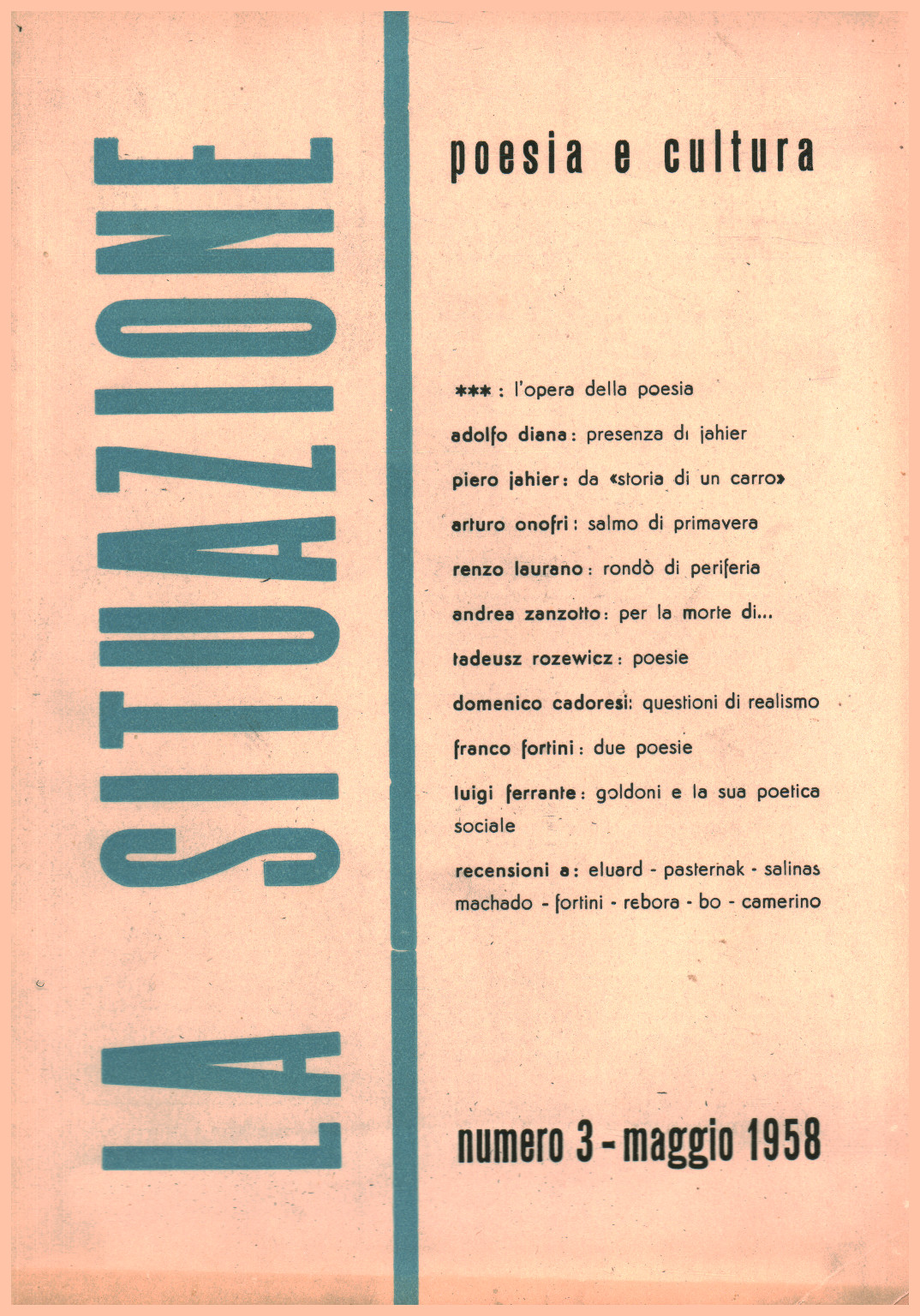 La situación no. 3, mayo de 1958, s.una.