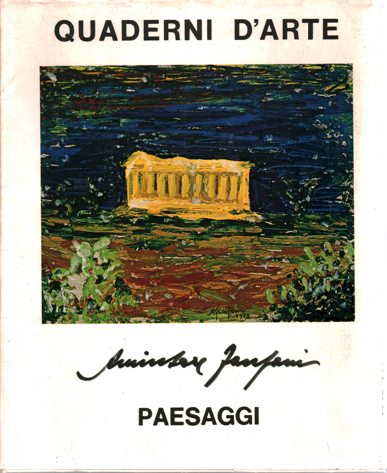 Amintore Fanfani. Les paysages, les s.un.