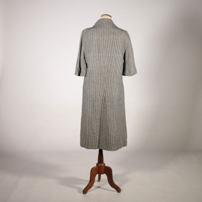 Vintage Pied de Poule Coat Milan Italy 1950s