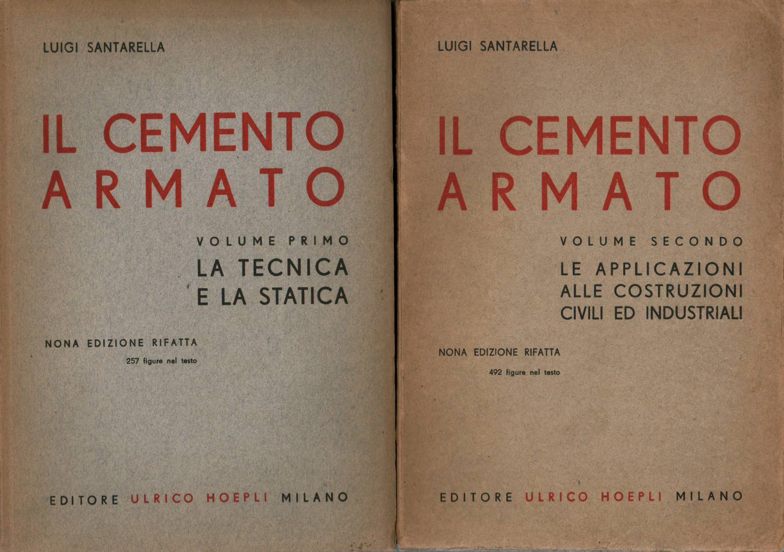 Reinforced concrete (2 volumes), Luigi Santarella