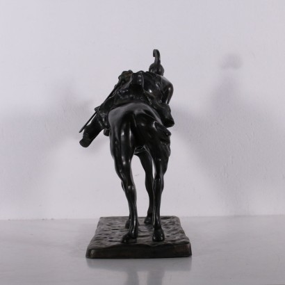 Riding Soldier bronze sculpture 19th-20th century