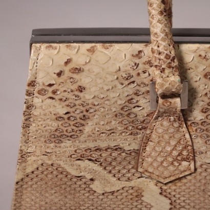 Sac à Main Vintage Python Italie Années 1970