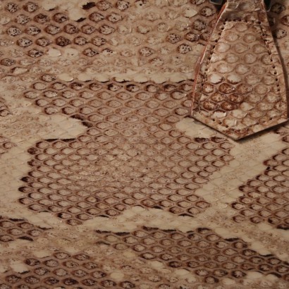 Sac à Main Vintage Python Italie Années 1970