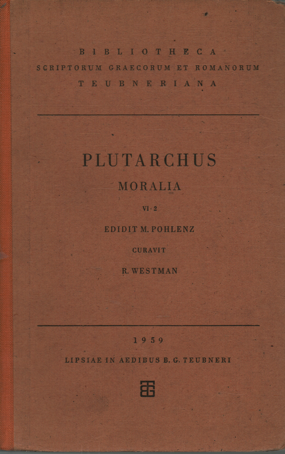 Moralia (vol. VI fasc. 2), Plutarque