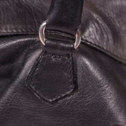 ,Bolso de cuero negro Prada vintage