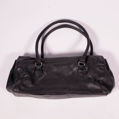 ,Bolso de cuero negro Prada vintage