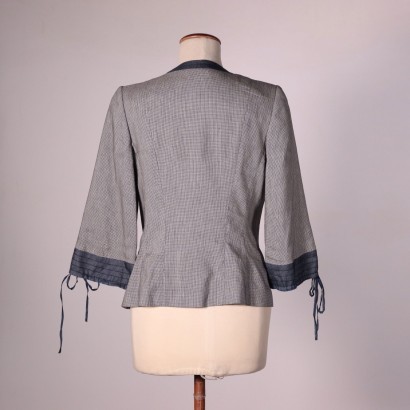 Vintage Salvatore Ferragamo Jacket Flax and Silk Italy 1980s