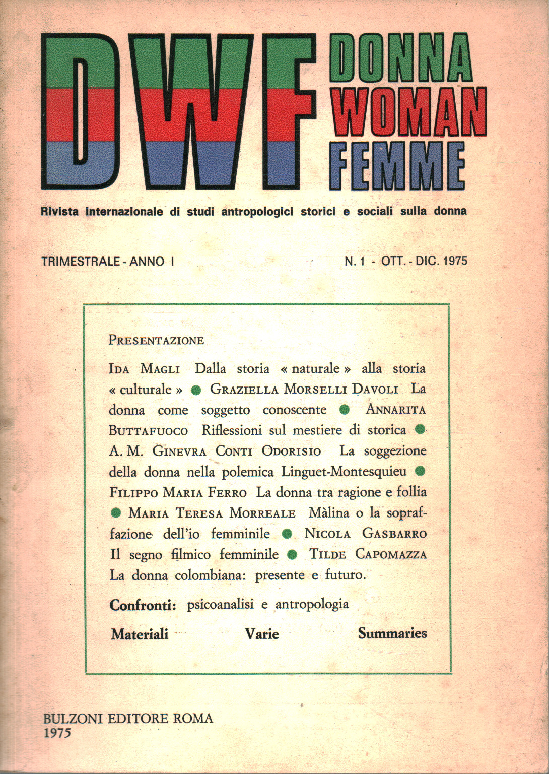 DWF Femme Femme Femme, AA. VV.