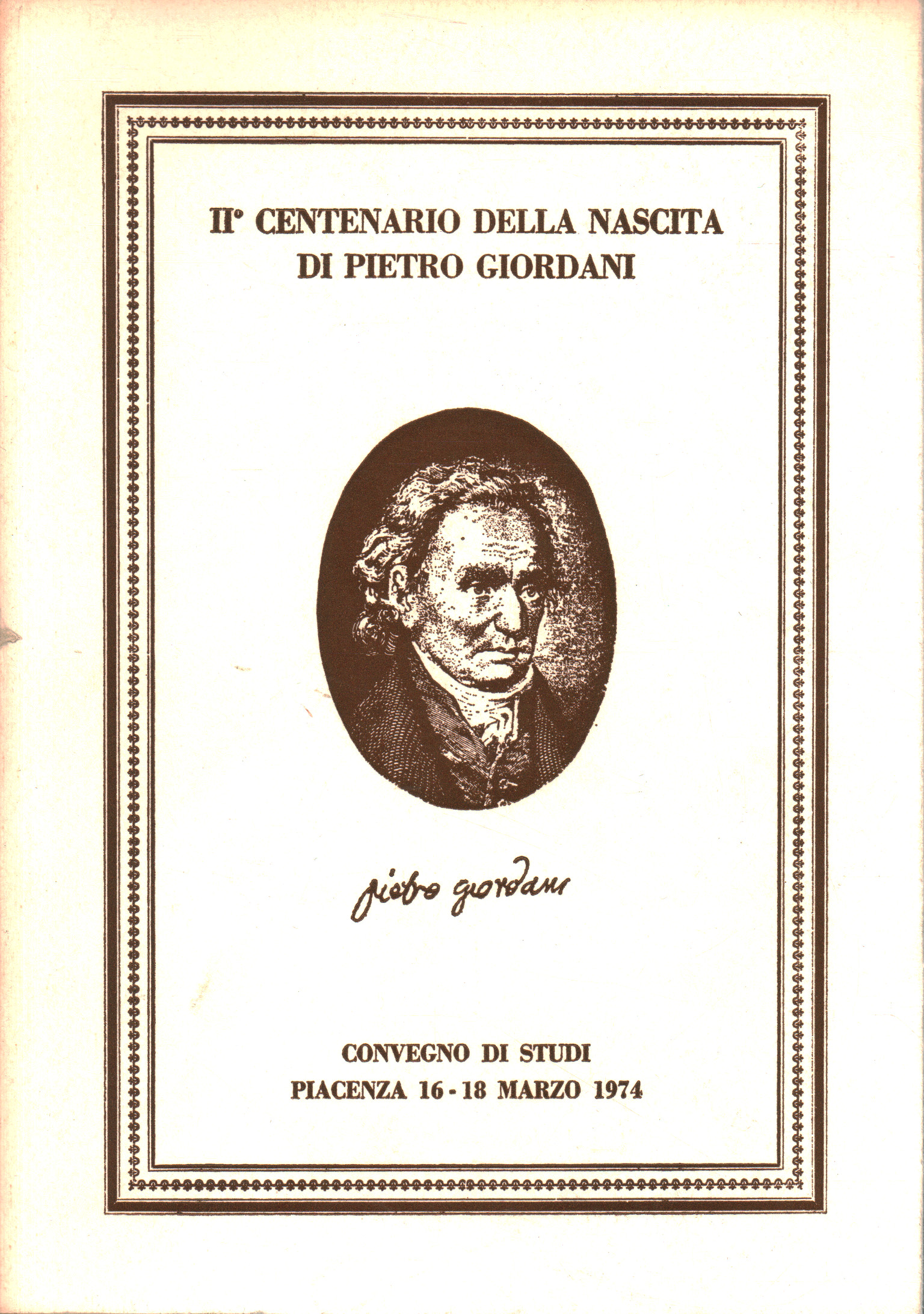 Pietro Giordani zum 200. Geburtstag, A.A.V.V.