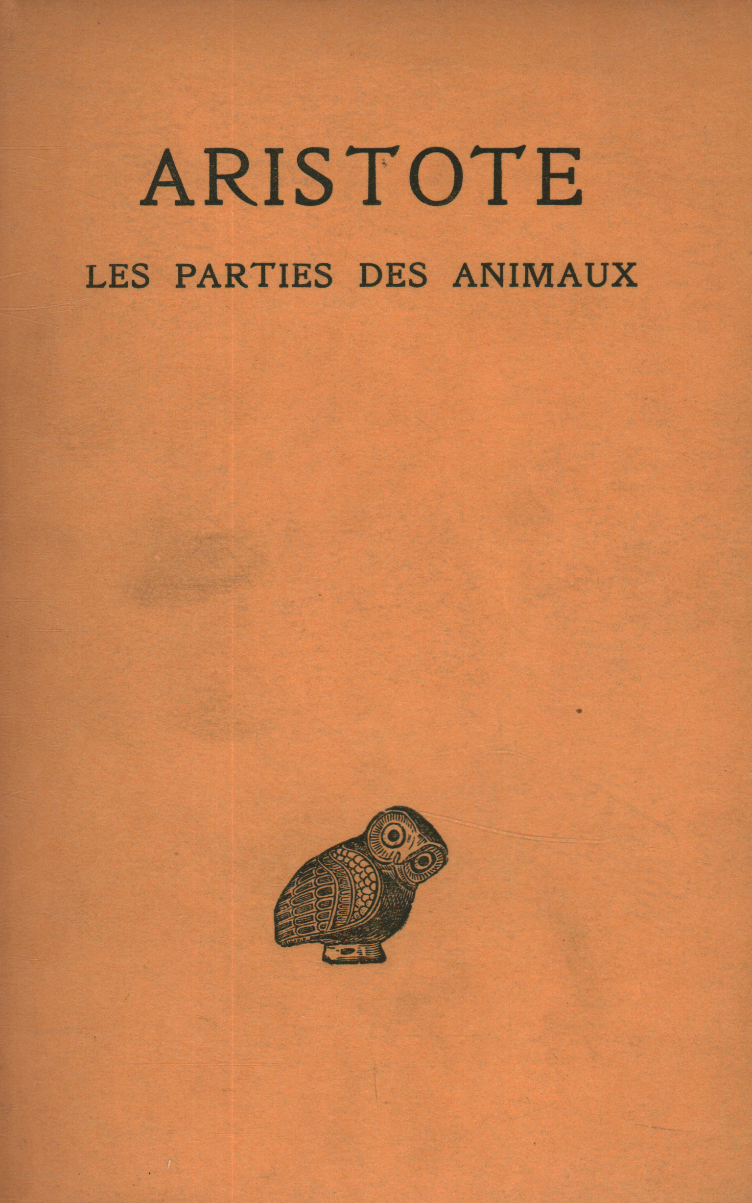 Les Parteien des animaux, Aristote