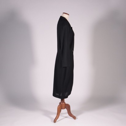 #vintagemoda#italianfashion#80s#90s#,Vestido negro Max Mara vintage