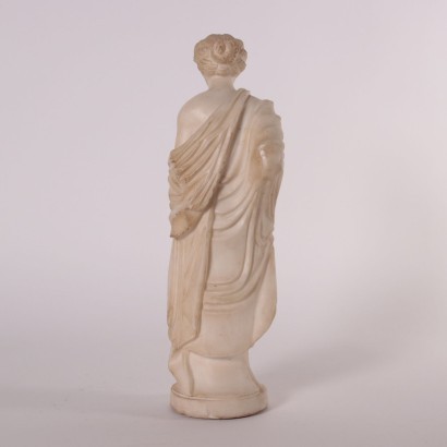 Sculpture of a Roman Matron White Marble Italy 19th Century