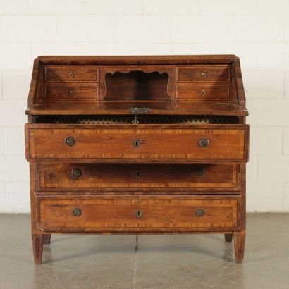 Veronese Neo-Classical Drop-Leaf Secretaire Italy 18th Century