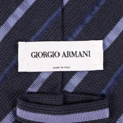 ,Corbata a rayas azules de Armani