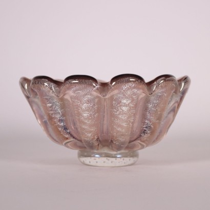 Barovier Bowl Glass Murano Italy 1940s