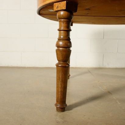 Lombard-Venetian Extensible Table Walnut Italy 19th Century