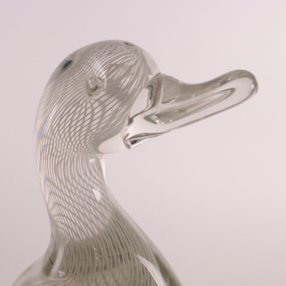 Murano Glass Duck Italy 1960s Murano's Manufacture