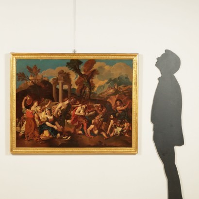 Heiliges Subjekt Tempera auf Papier Italien XVIII-XIX