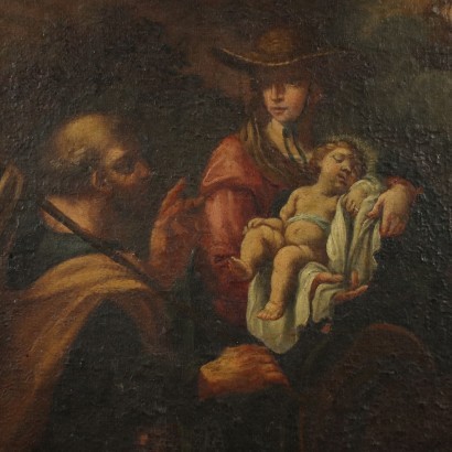 Sujet Sacré Huile sur Toile Italie XVIII Siècle