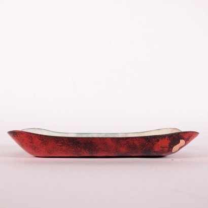 Tray by Paolo De Poli Copper Enamel Italy 1950s