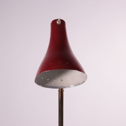 Lamp Enamelled Aluminum Brass Italy 1950s Italian Production