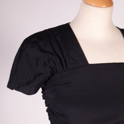 #vestido maxmara #maxmara piano #vintage elegante #moda vintage #vintage de los 80 #vintage de los 90, vestido negro vintage de Max Mara