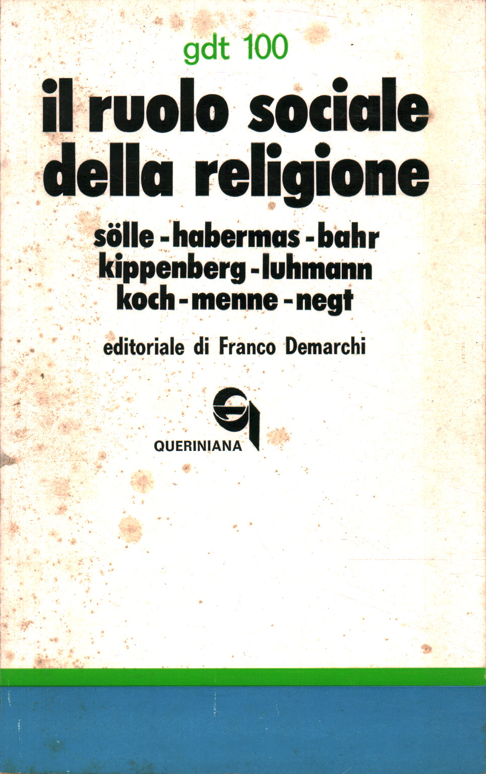 Le rôle social de la religion, AA. VV.