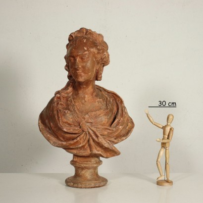 arte, arte italiano, pintura italiana antigua, busto de terracota de Madame du Barry