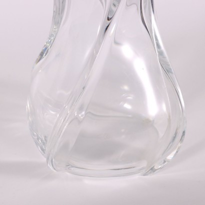 Baccarat Crystal Serpentine Vase France 20th Century