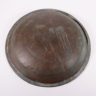 Big round copper basil. Italy 19th Century