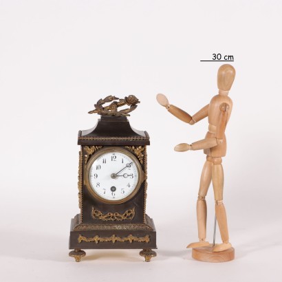 Napoleon III Table Clock Gilded Bronze France 19th Century