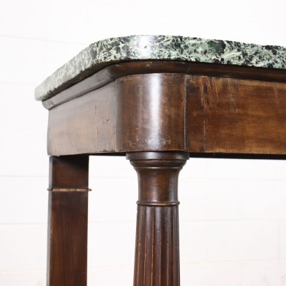 Empire Console Wlanut Marble Italy 19th Century