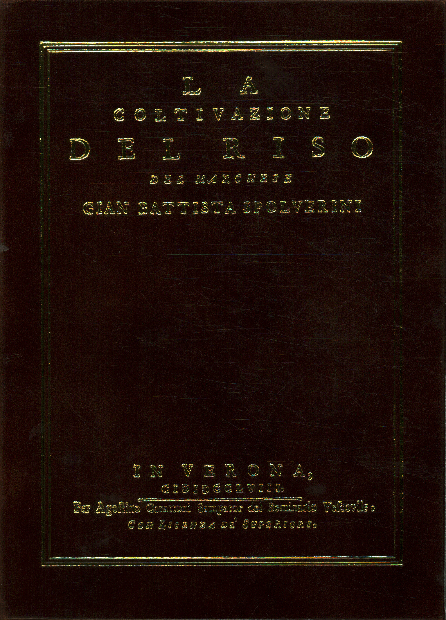 La coltivazione del riso 1758