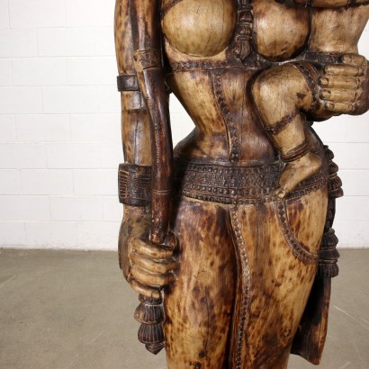 Statue de Divinité Bois - Inde XX Siècle