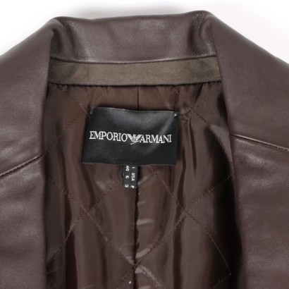 Emporio Armani Mantel Baumwolle Leder - Italien