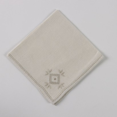 Nappe avec 6 Serviettes Lin - Italie XX Siècle