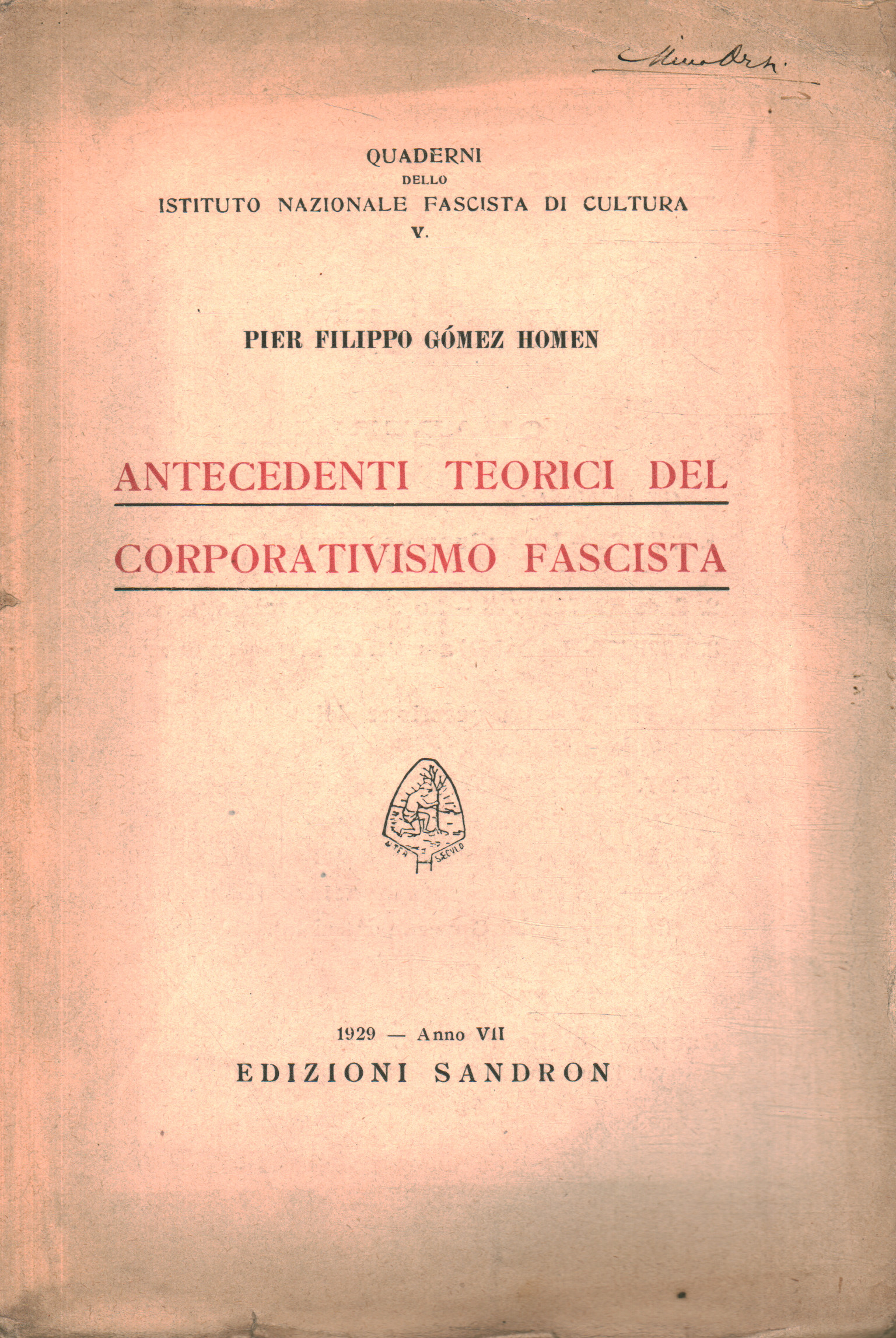 Antecendenti teorici del corporativismo fa