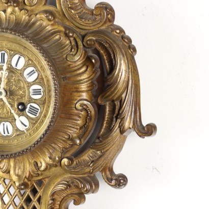 Rococo Style Wall Clock Bronze Italy XIX Century