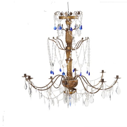 Neoclassical Chandelier Glass Italy XVIII Century