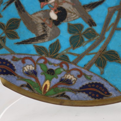 Cloisonnè Plate Copper Japan XIX-XX Century