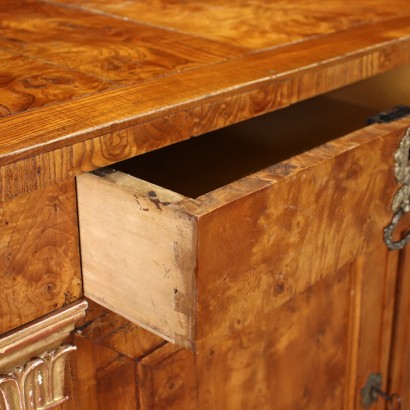 Restoration Sideboard Elm France XIX Century