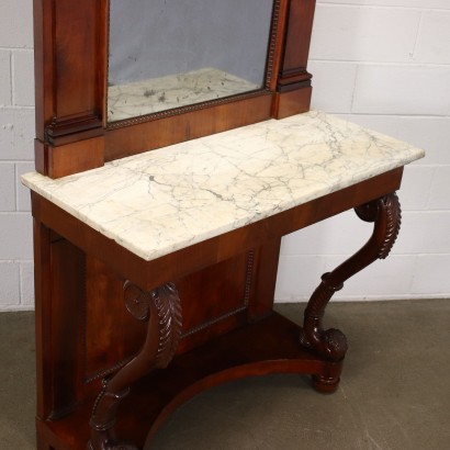 Restoration Console Cherrywood Italy XIX Century