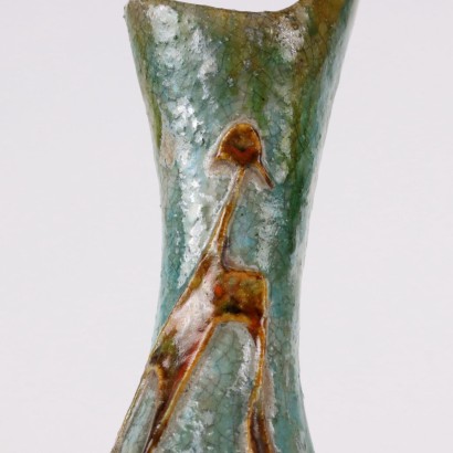 Vase C. Zauli Terre Cuite Italie Années 1950