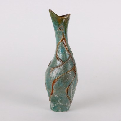 Vase C. Zauli Terre Cuite Italie Années 1950