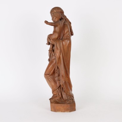 antiquariato, scultura, antiquariato scultura, scultura antica, scultura antica italiana, scultura di antiquariato, scultura neoclassico, scultura del 800,Madonna con Bambino in Terracotta