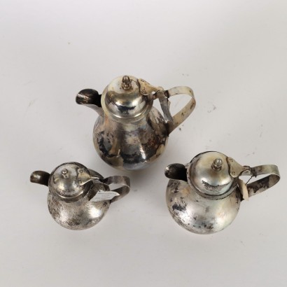 antigüedades, objetos, objetos antiguos, objetos antiguos, objetos italianos antiguos, objetos antiguos, objetos neoclásicos, objetos del siglo XIX, Cus Manufacturing Silver Teapot Group