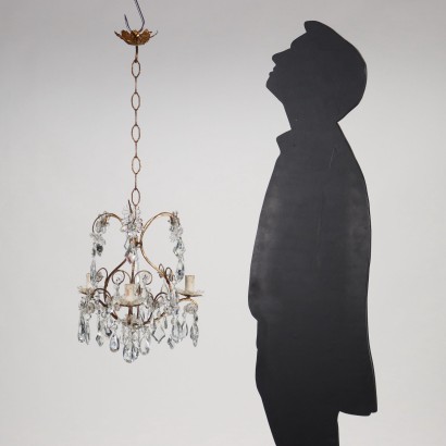 Chandelier Bronze Italy XX Century