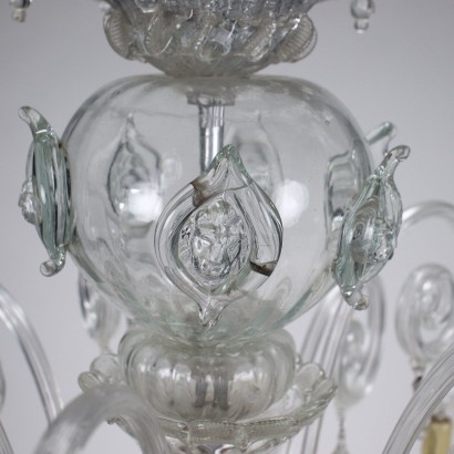 Murano Chandelier Glass Italy XX Century